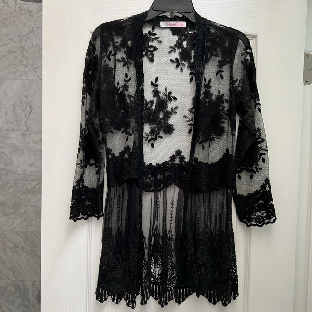 Black Lace Top - Small